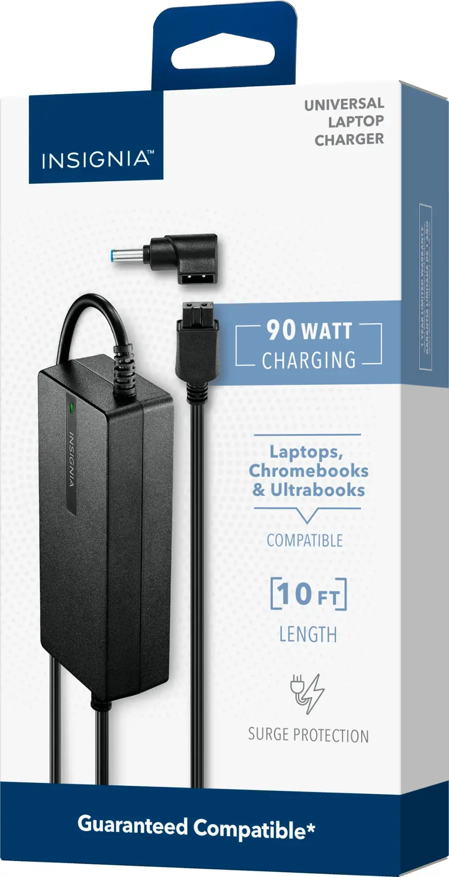 Alt View 19. Insignia™ - Universal 90W Laptop Charger - Black.