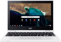 Front Zoom. Acer - R 11 2-in-1 11.6" Touch-Screen Chromebook - Intel Celeron - 4GB Memory - 16GB eMMC Flash Memory - White.