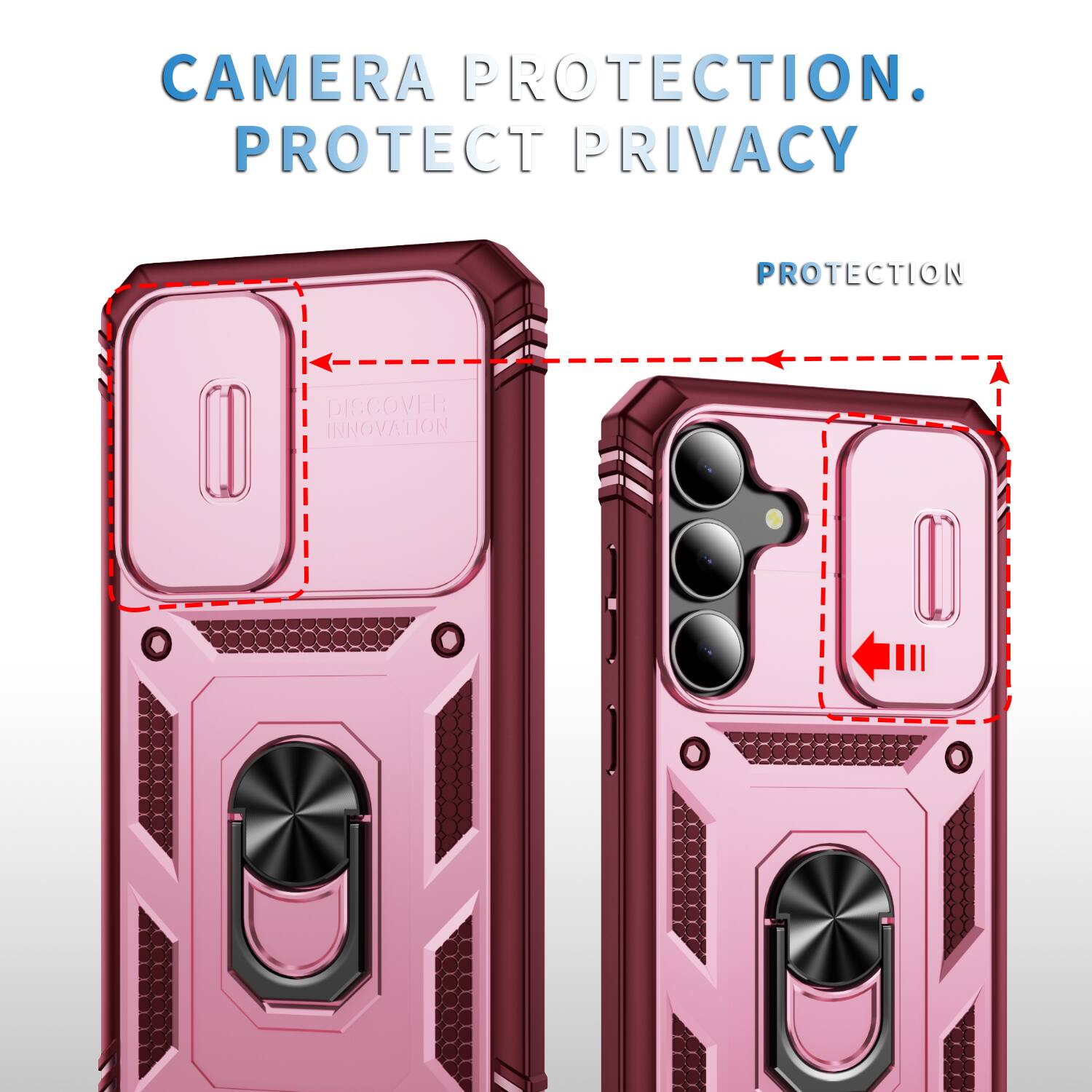 CAMERA PROTECTION. PROTECT PRIVACY. PROTECTION. DISCOVER INNOVATION