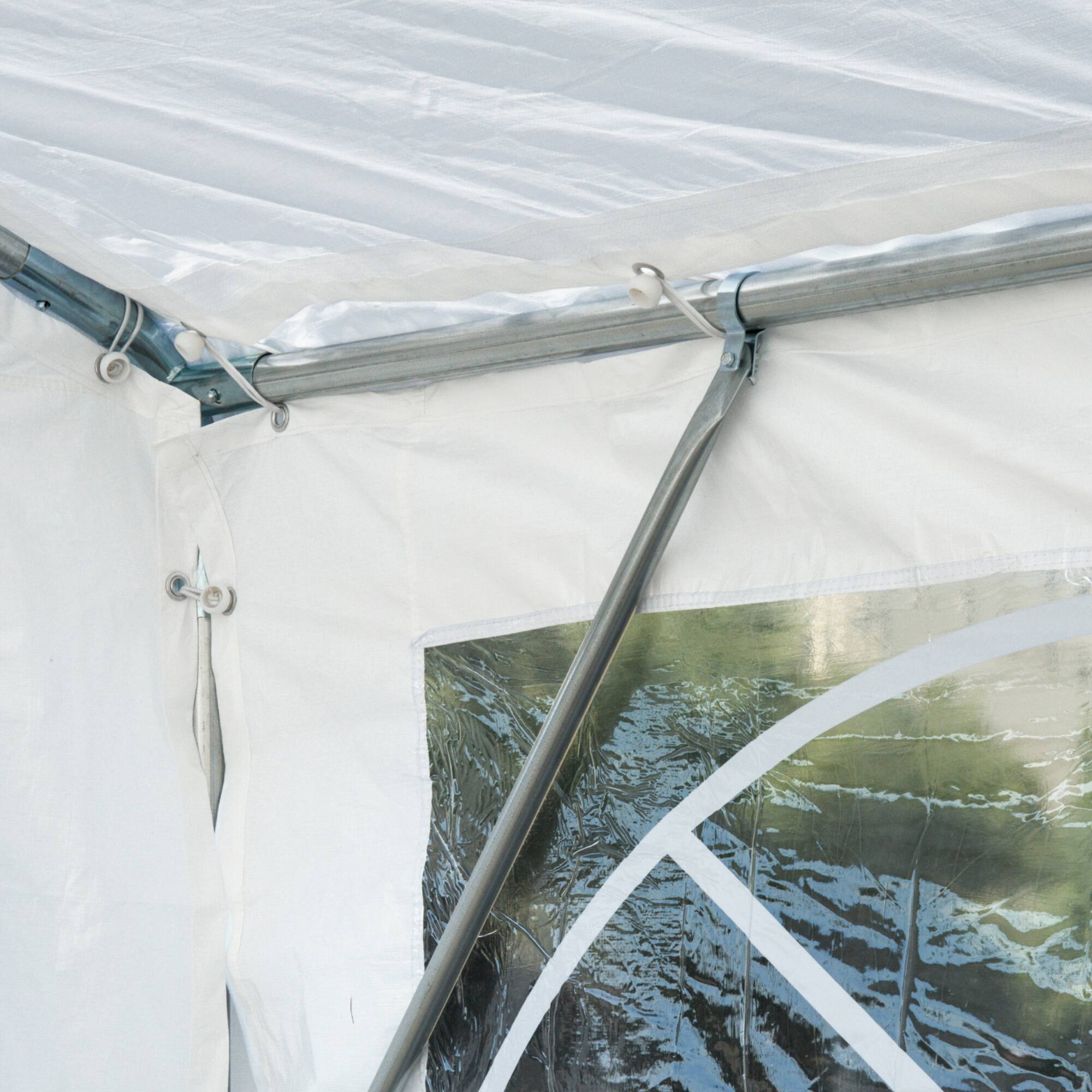 Alt View 8. Outsunny - 13 x 26 ft Heavy Duty Party Tent Outdoor Gazebo Wedding Tent Event Shelter Carport BBQ with Removable Sidewalls - White.