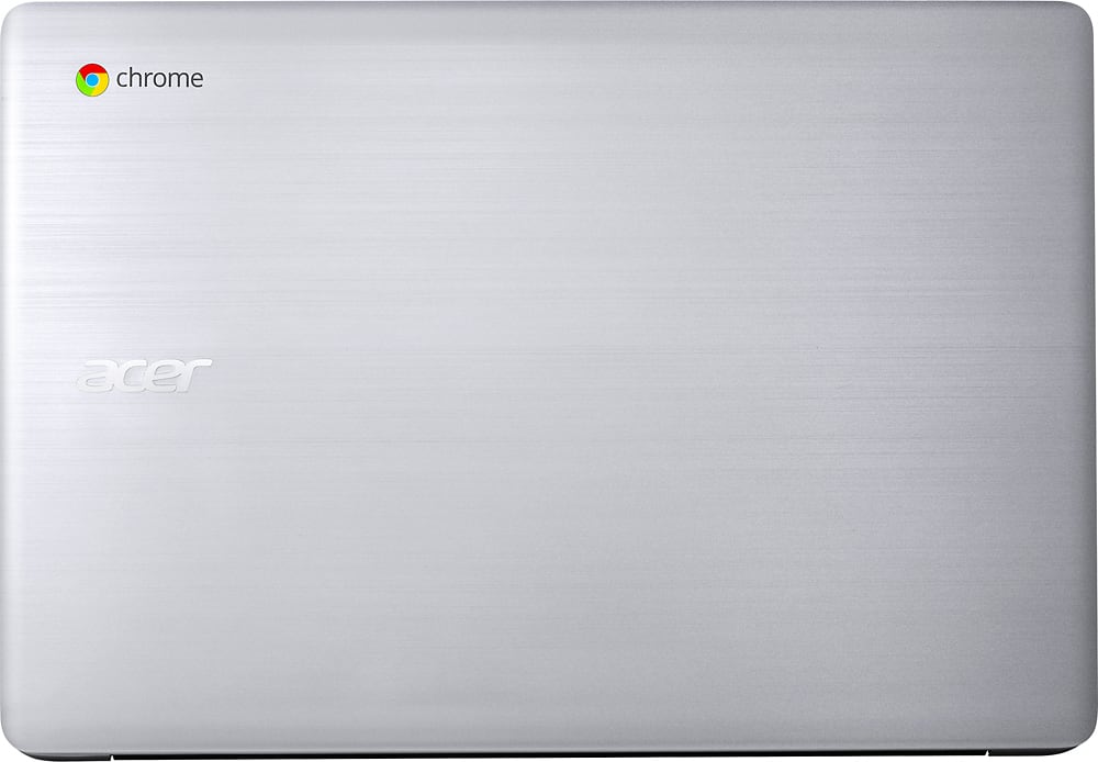 Alt View 3. Acer - 14" Chromebook - Intel Celeron - 4GB Memory - 32GB eMMC Flash Memory - Sparkly silver.