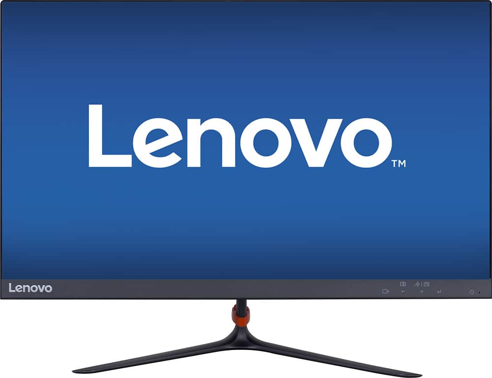 Front. Lenovo - LI2264d 21.5" IPS LED FHD Monitor - Black.