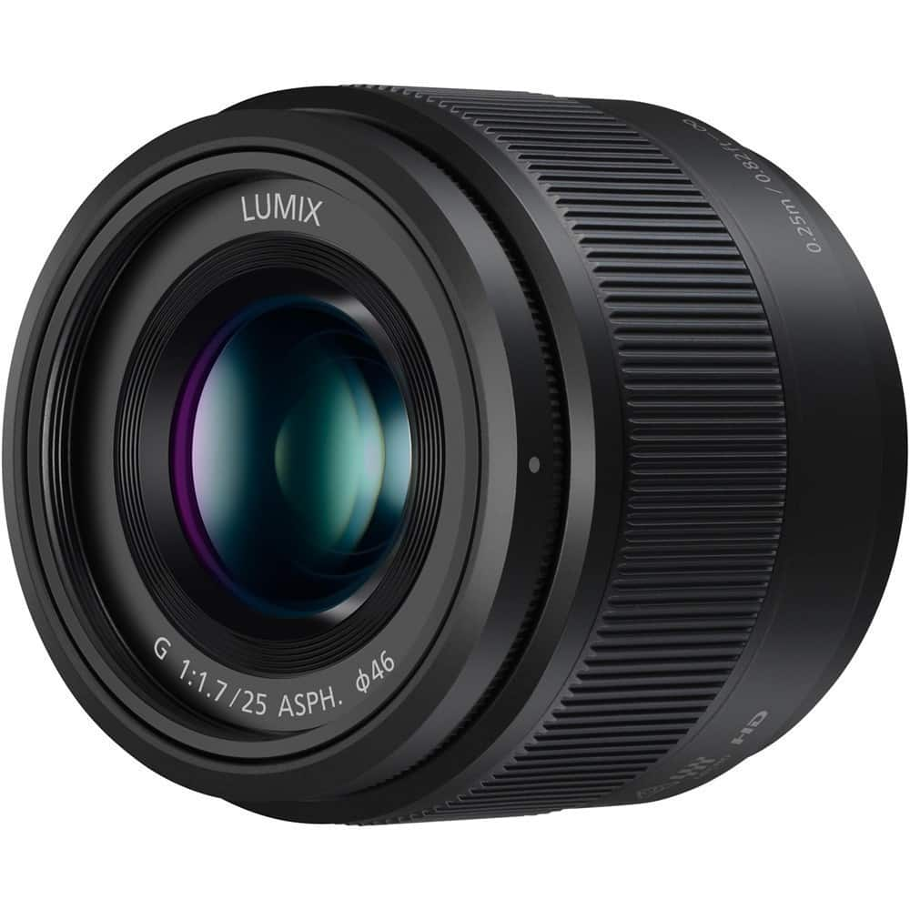 Panasonic LUMIX G 25mm f/1.7 ASPH. Lens for Mirrorless Micro Four Thirds  Compatible Cameras