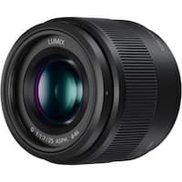Panasonic - Lumix G 25mm f/1.7 ASPH. Lens For Micro Four Thirds - Black - Front_Zoom