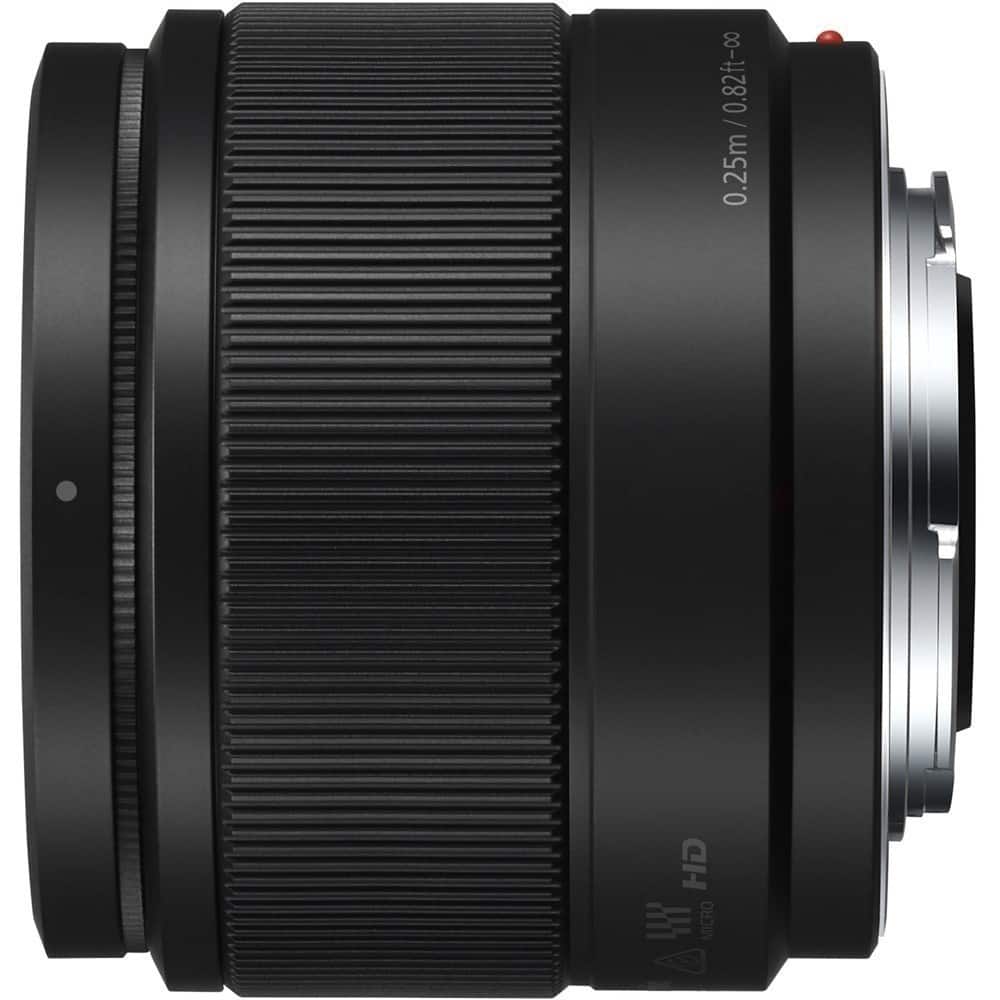 Alt View 12. Panasonic - LUMIX G 25mm f/1.7 ASPH. Lens for Mirrorless Micro Four Thirds Compatible Cameras, H-H025-K - Black.