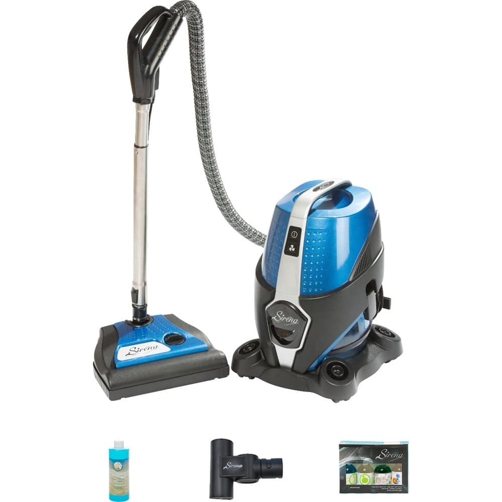 Best Buy: Sirena Bagless Canister Vacuum Bundle Blue S10NABUN