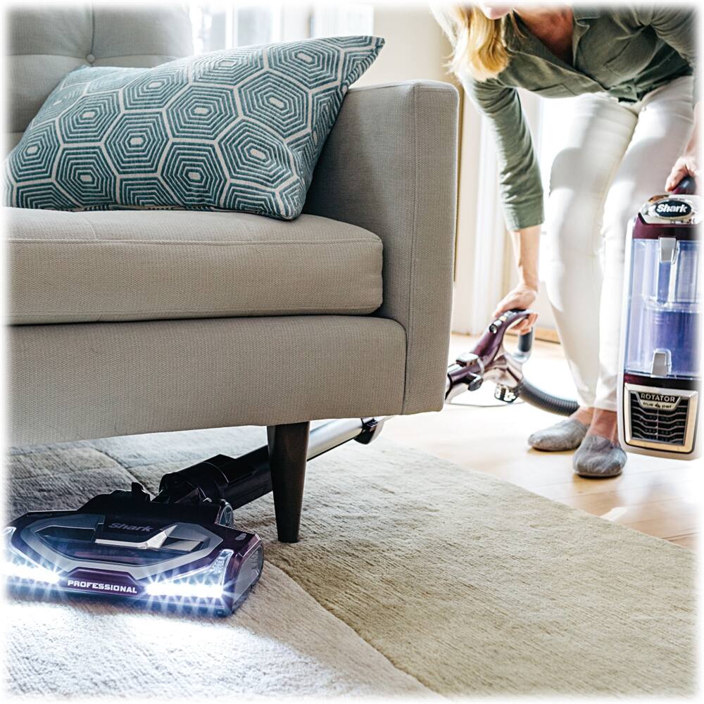 Alt View 12. Shark - Rotator Powered Lift-Away Bagless Upright Vacuum - Maroon.