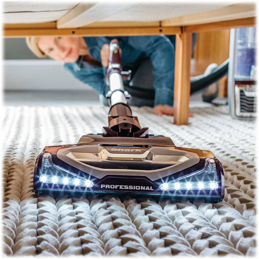 Alt View 13. Shark - Rotator Powered Lift-Away Bagless Upright Vacuum - Maroon.