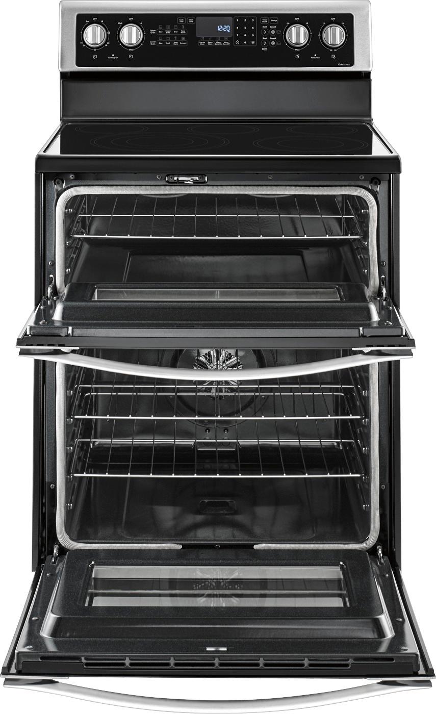 Whirlpool 6.7 Cu. Ft. Self-Cleaning Freestanding Double Oven Electric  Convection Range Stainless Steel WGE745C0FS - Best Buy