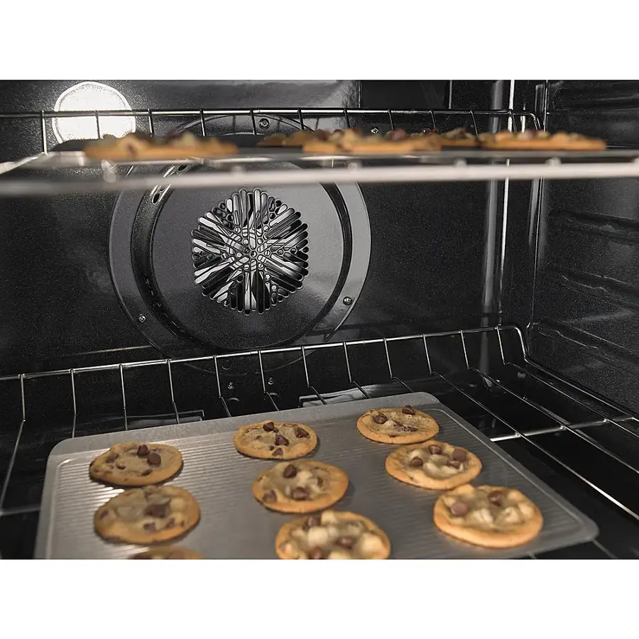 Alt View 16. Whirlpool - 6.7 Cu. Ft. Self-Cleaning Freestanding Double Oven Electric Convection Range - Stainless Steel.