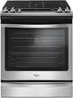 Whirlpool - 5.8 Cu. Ft. Self-Cleaning Slide-In Gas Convection Range - Stainless Steel - Larger Front