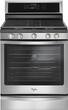 Whirlpool - 5.8 Cu. Ft. Self-Cleaning Gas Convection Range - Stainless Steel - Larger Front