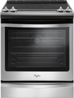 Whirlpool - 6.4 Cu. Ft. Self-Cleaning Electric Convection Range - Stainless steel - Front_Zoom