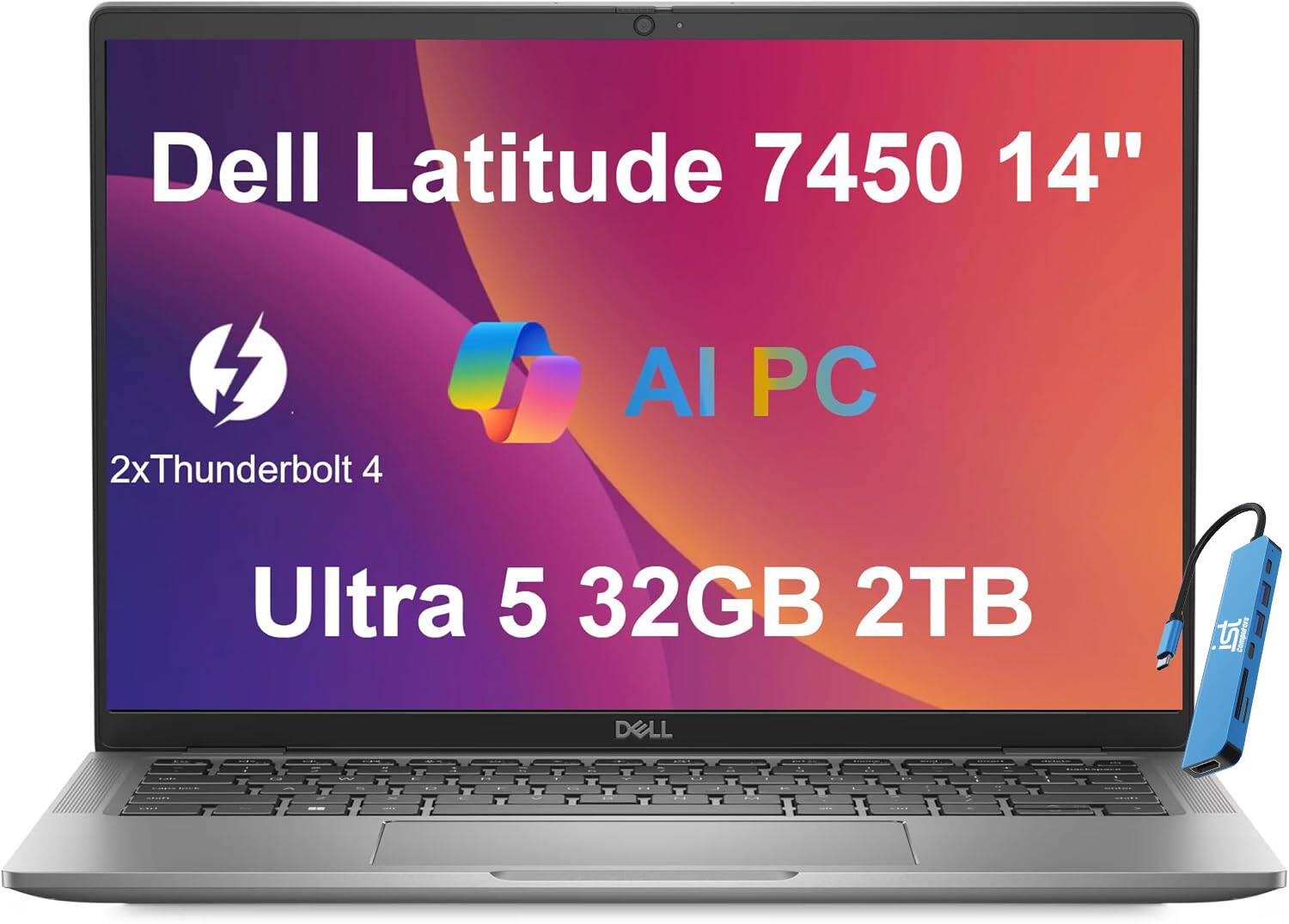 "Dell - Latitude 7450 14"" WUXGA Laptop - Intel Core Ultra 5 with 32GB Memory - 2TB SSD - Thunderbolt - Wi-Fi 7 - Windows 11 Pro - Gray" price history on PriceWatchPro