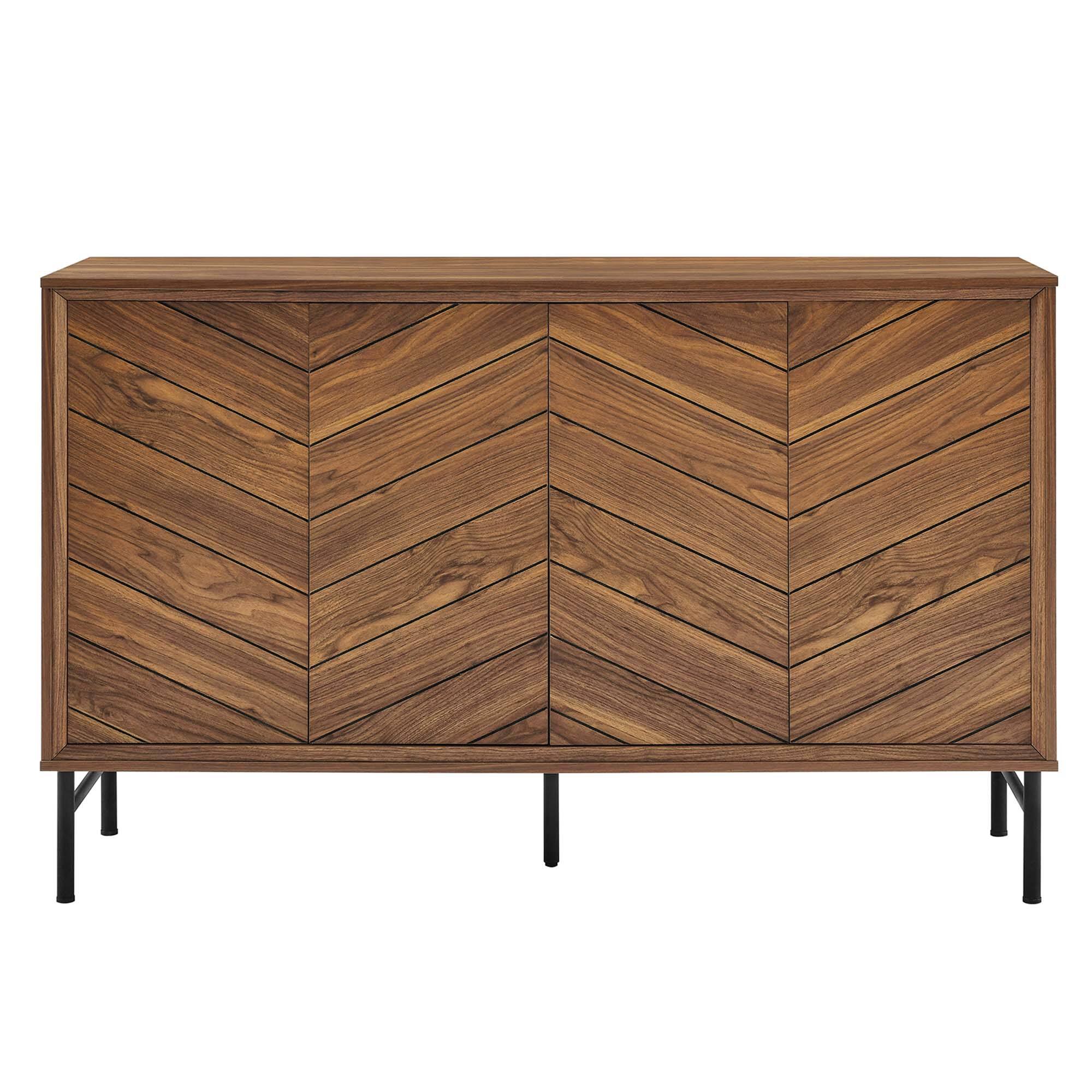 Alt View 6. Modway - Harper Chevron Sideboard by Modway - Walnut.