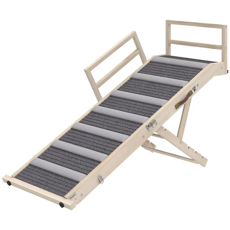 Pet Window Ramp Pawhut Ramp, Folding Pet Ramp, 4 Adjustable Height from 15