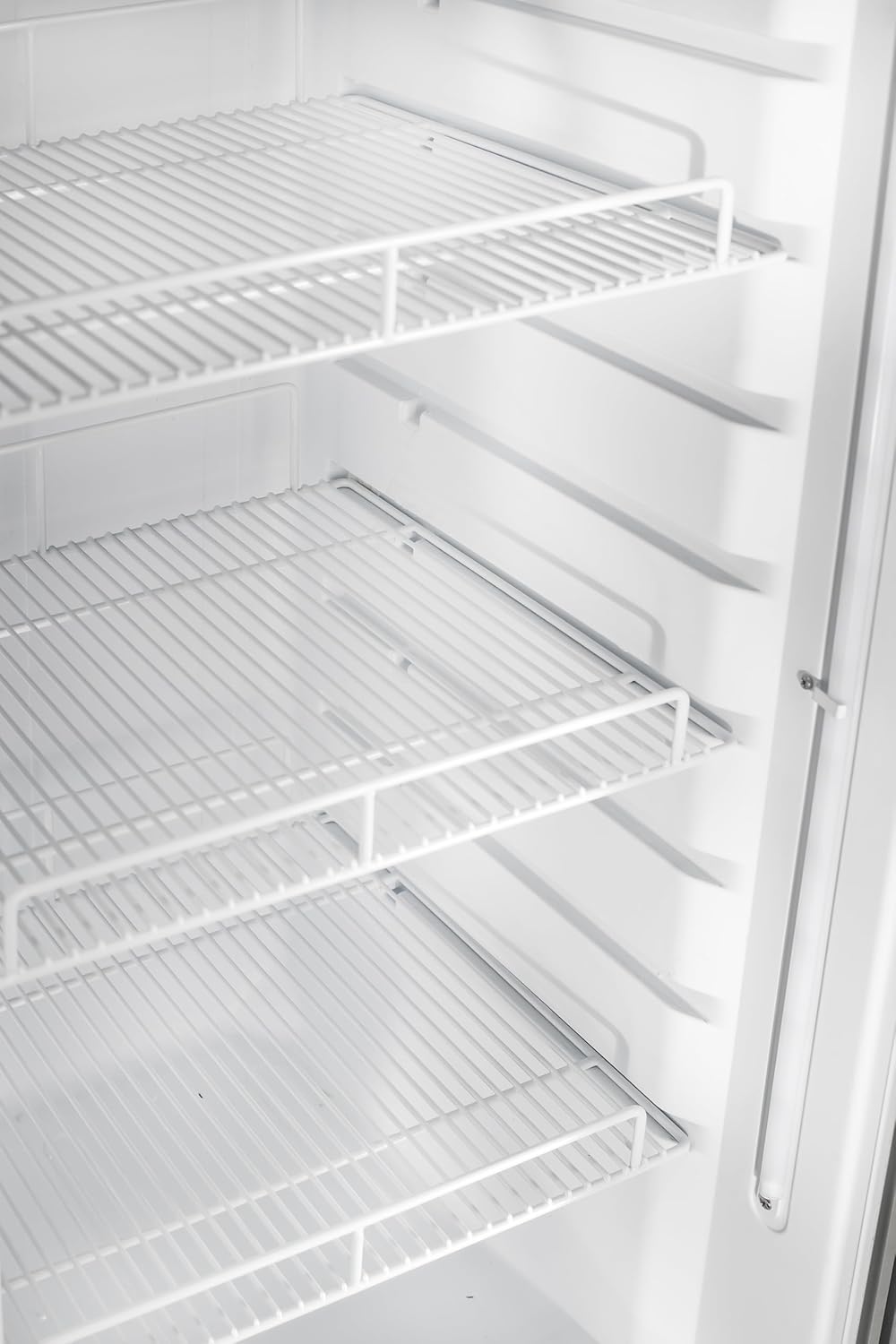 Alt View 4. Equator - Equator Vitlife 8.8 Cu Ft Commercial Glass Door Merchandiser Refrigerator, LED, Adjustable Shelves, Auto Defrost 110V - Black.