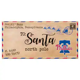 Fan Creations - 6'' x 12'' Letter to Santa Sign - Multicolor