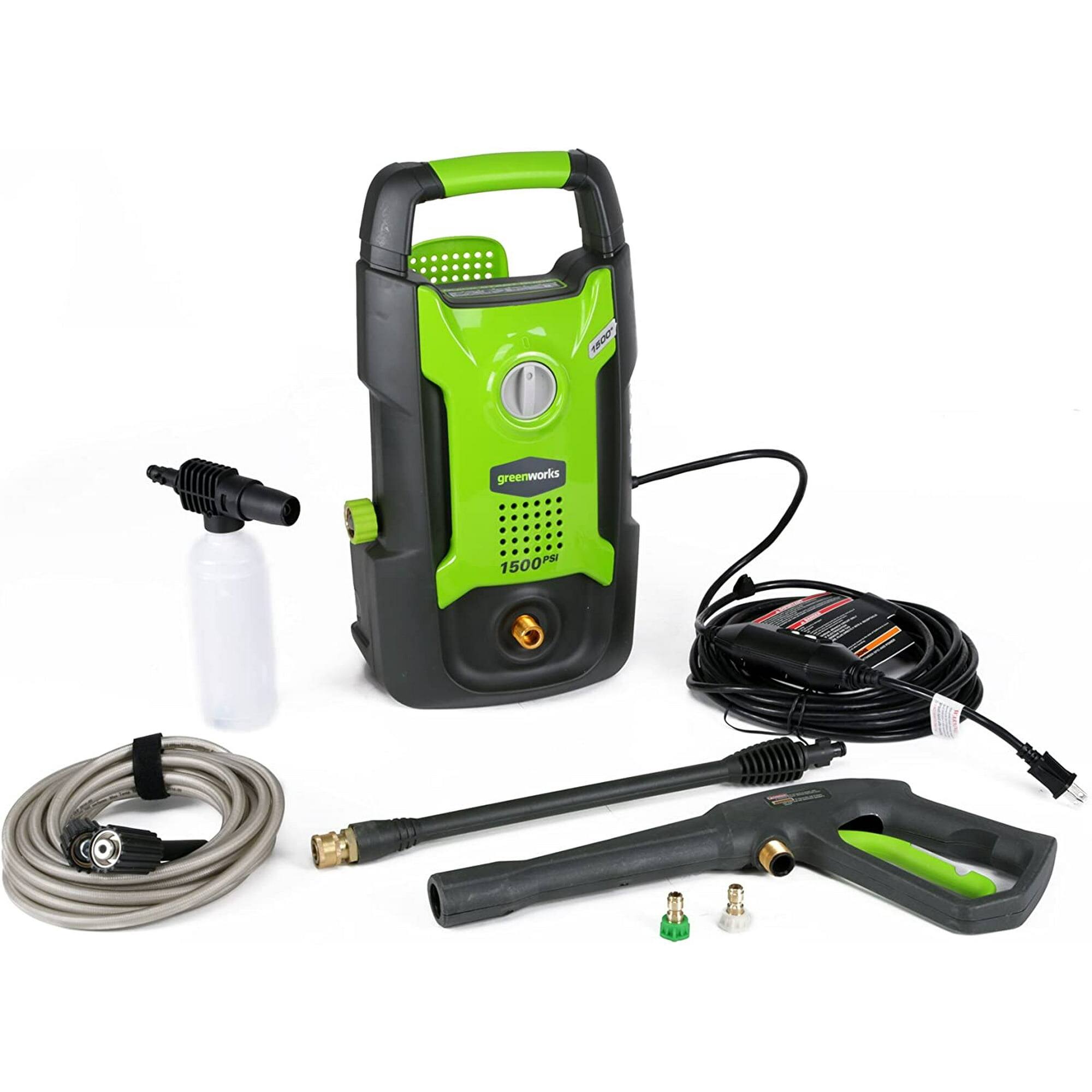 Greenworks - 13 Amp 1500-PSI 1.2-GPM Electric Pressure Washer, 5120902 - Green