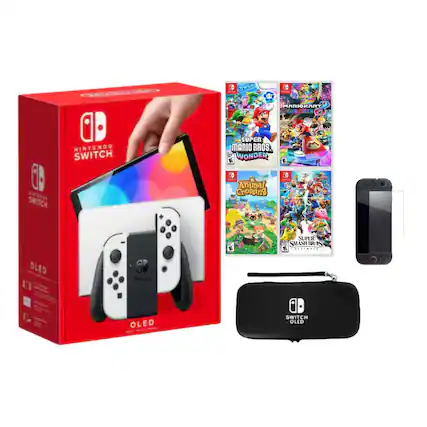 CWED ChN A 0 NL IA OEGATO A NINTENDO SWITCH. SUPE E MARIO BROS E WONDER E KATEAN SWITCH CO J12 C Animal Crossing CD a OLED GD E SUPER SMASH BRIS E OLED i SWITCH OLED
Corrected:
CWED ChN A 0 NL IA OEGATO A NINTENDO SWITCH. SUPER MARIO BROS. WONDER, MARIO KART 8 DELUXE, ANIMAL CROSSING, SUPER SMASH BROS. ULTIMATE, OLED i SWITCH OLED