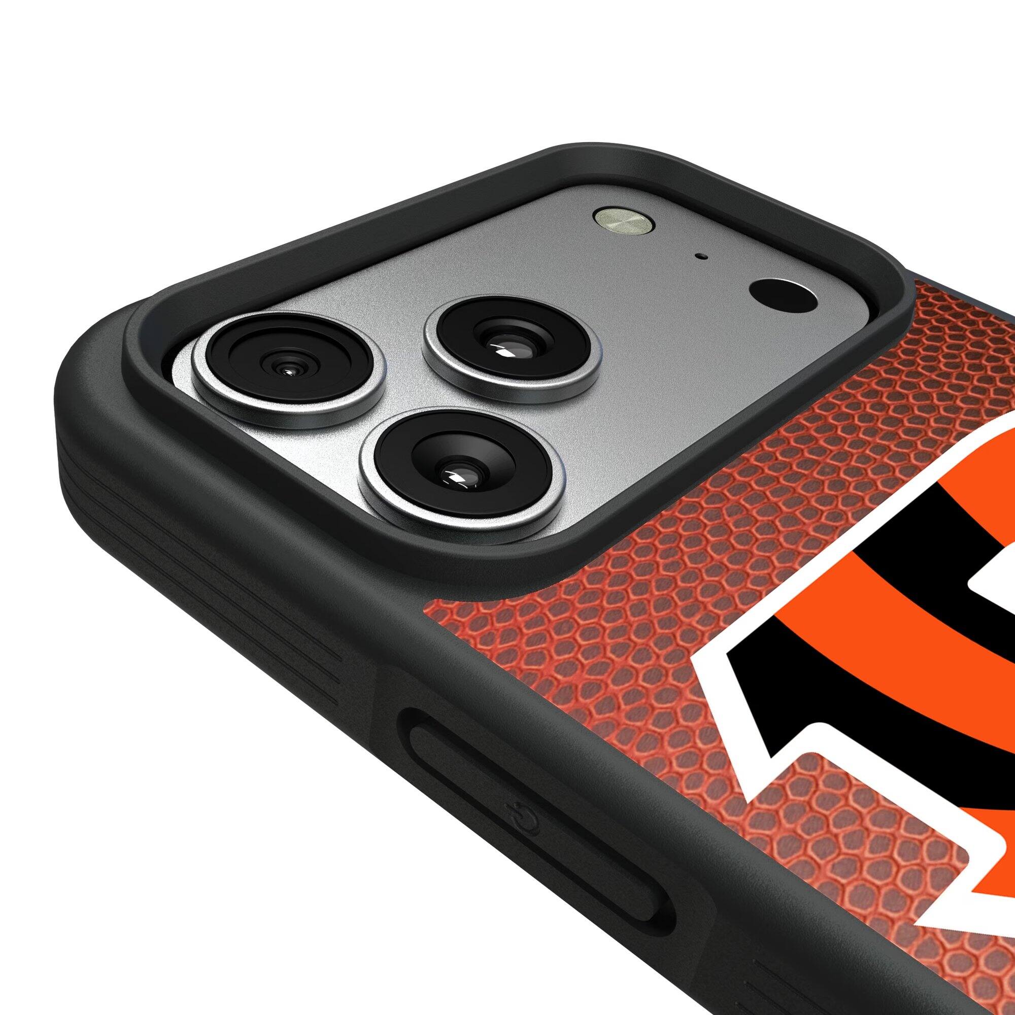 Alt View 2. Keyscaper - Cincinnati Bengals Bump Case with 8.2ft Drop Protection - 15 - Multicolor.