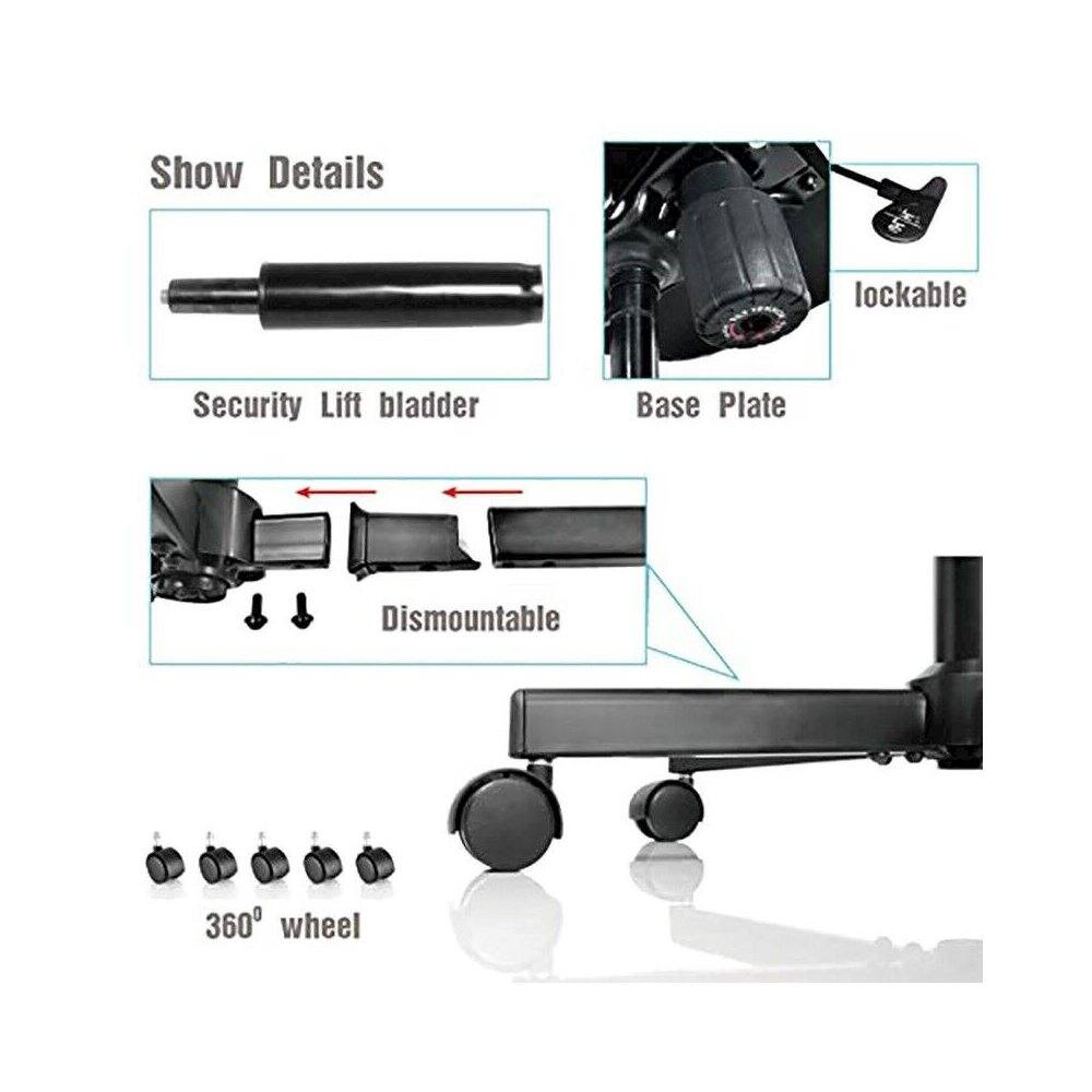 Show Details  
lockable  
Security Lift bladder  
Base Plate  
Dismountable  
360° wheel
