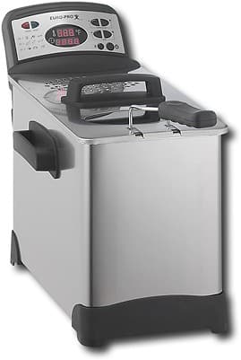 Angle Standard. Euro-Pro - 5L Digital Stainless-Steel Deep Fryer.