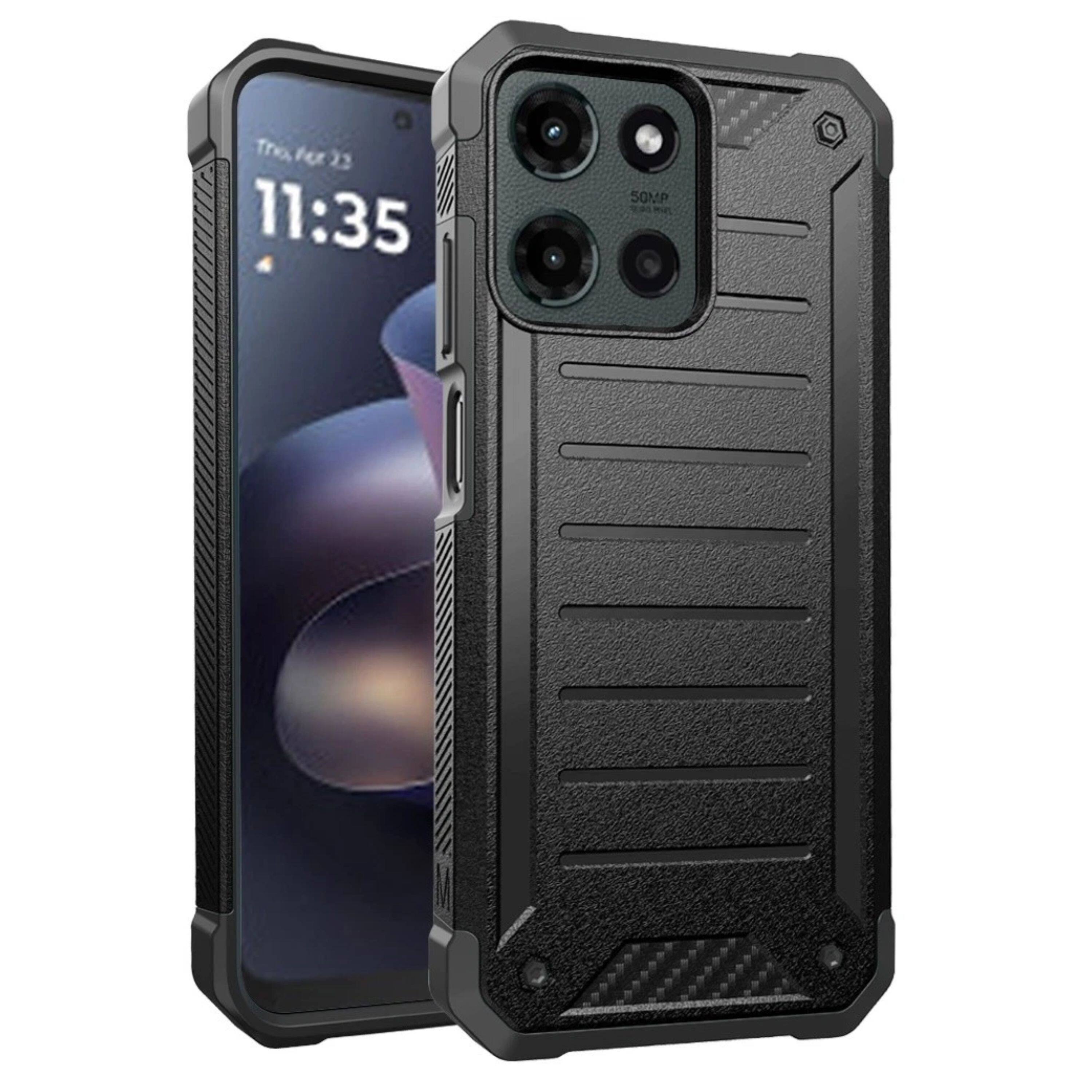 Kitcheniva - Protective Hybrid Case With Tempered Glass For Moto G 2025/2026 / G Play 2026 - Black price history on PriceWatchPro