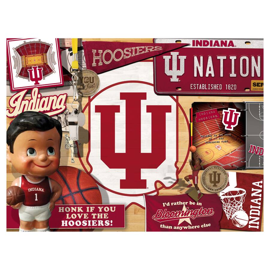 Indiana Polycard YouTheFan Indiana Hoosiers 500 Piece Retro Series Puzzle Multicolor ...