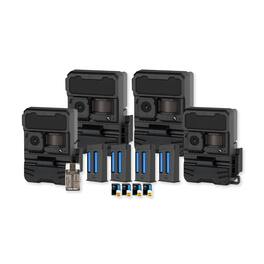 Yellowstone - Y2 Black Wide Lens Bundle with Batteries and Accessories (4-Pack)