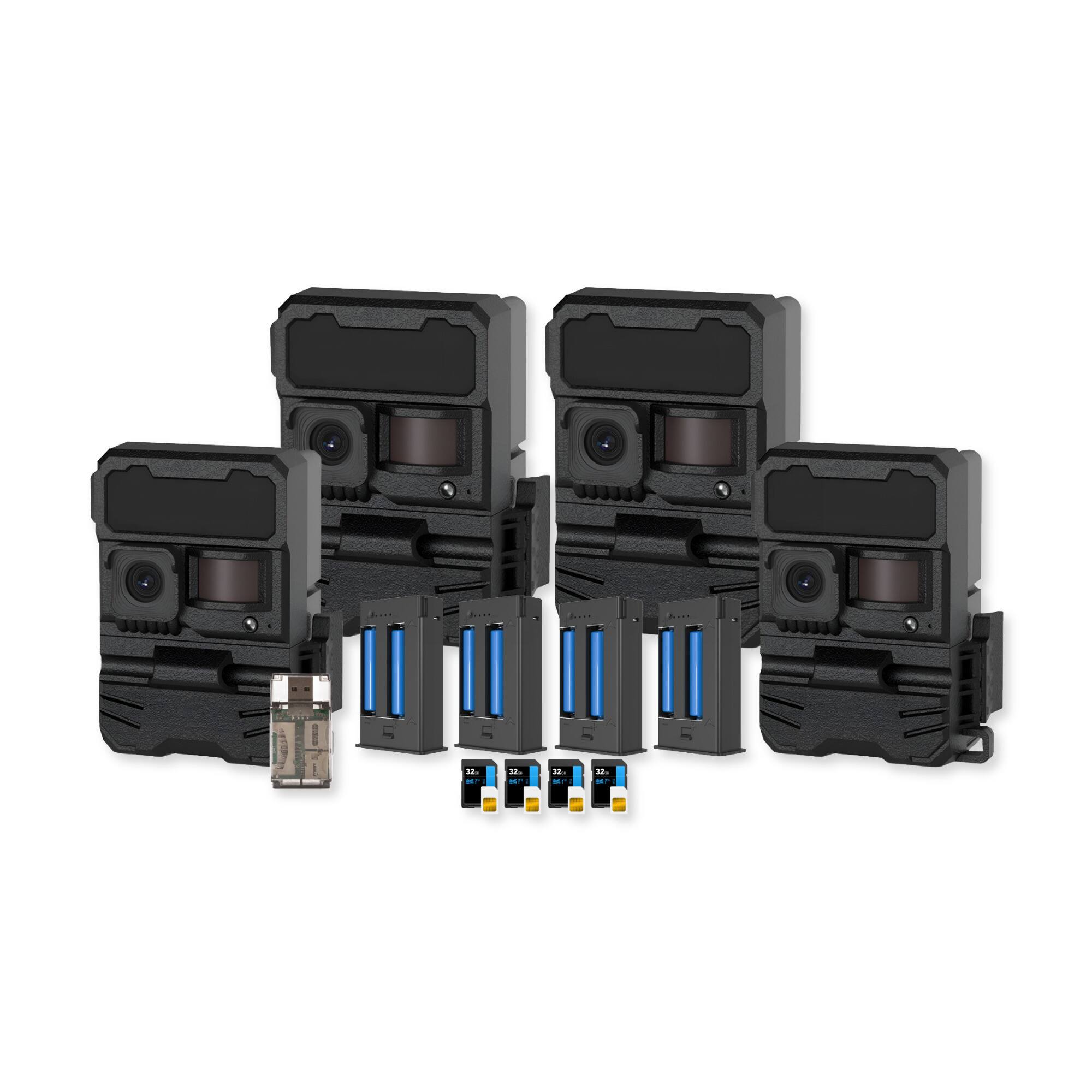 Front. Yellowstone - Yellowstone Y2 Black Wide Lens Bundle with Batteries and Accessories (4-Pack).