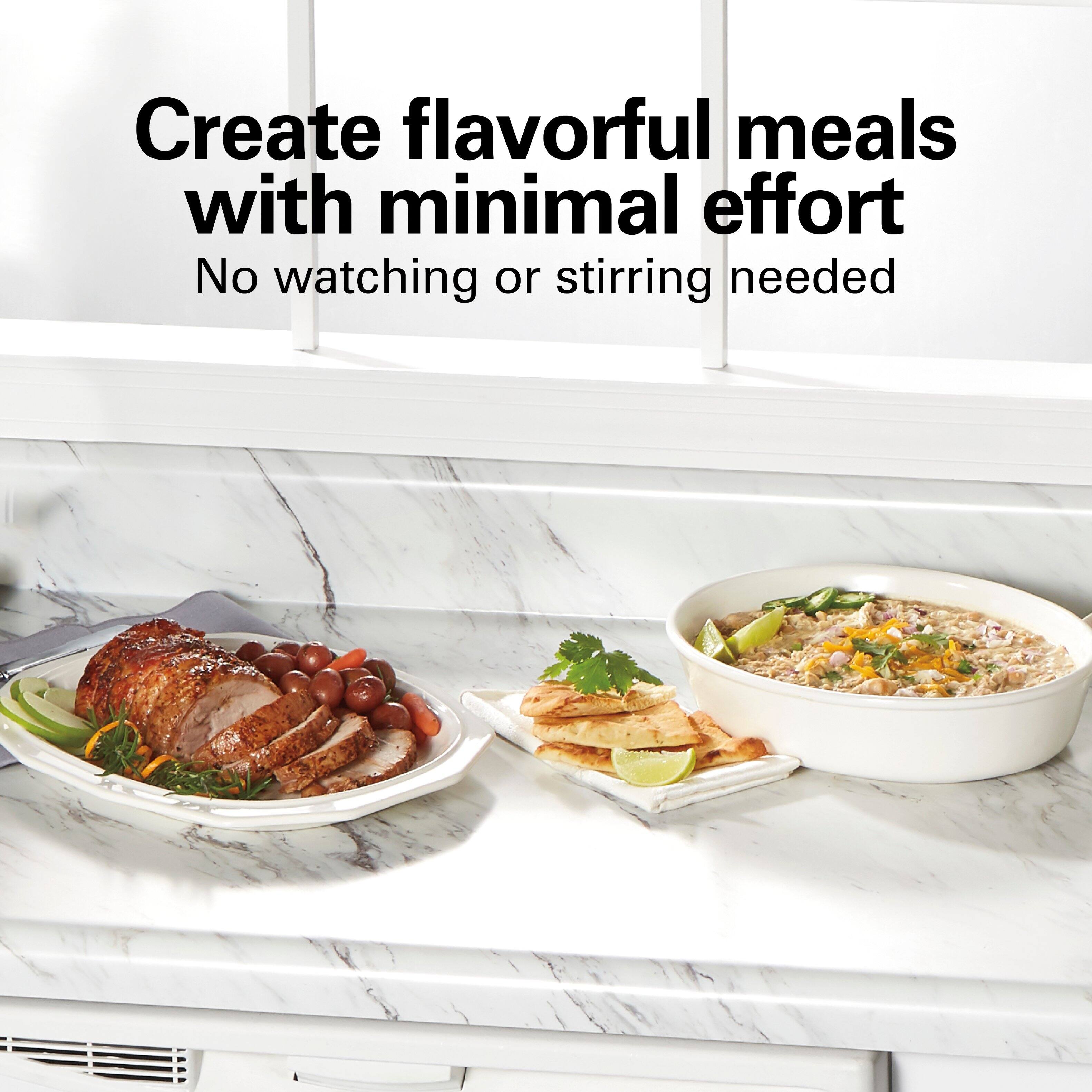 Create flavorful meals with minimal effort  
No watching or stirring needed