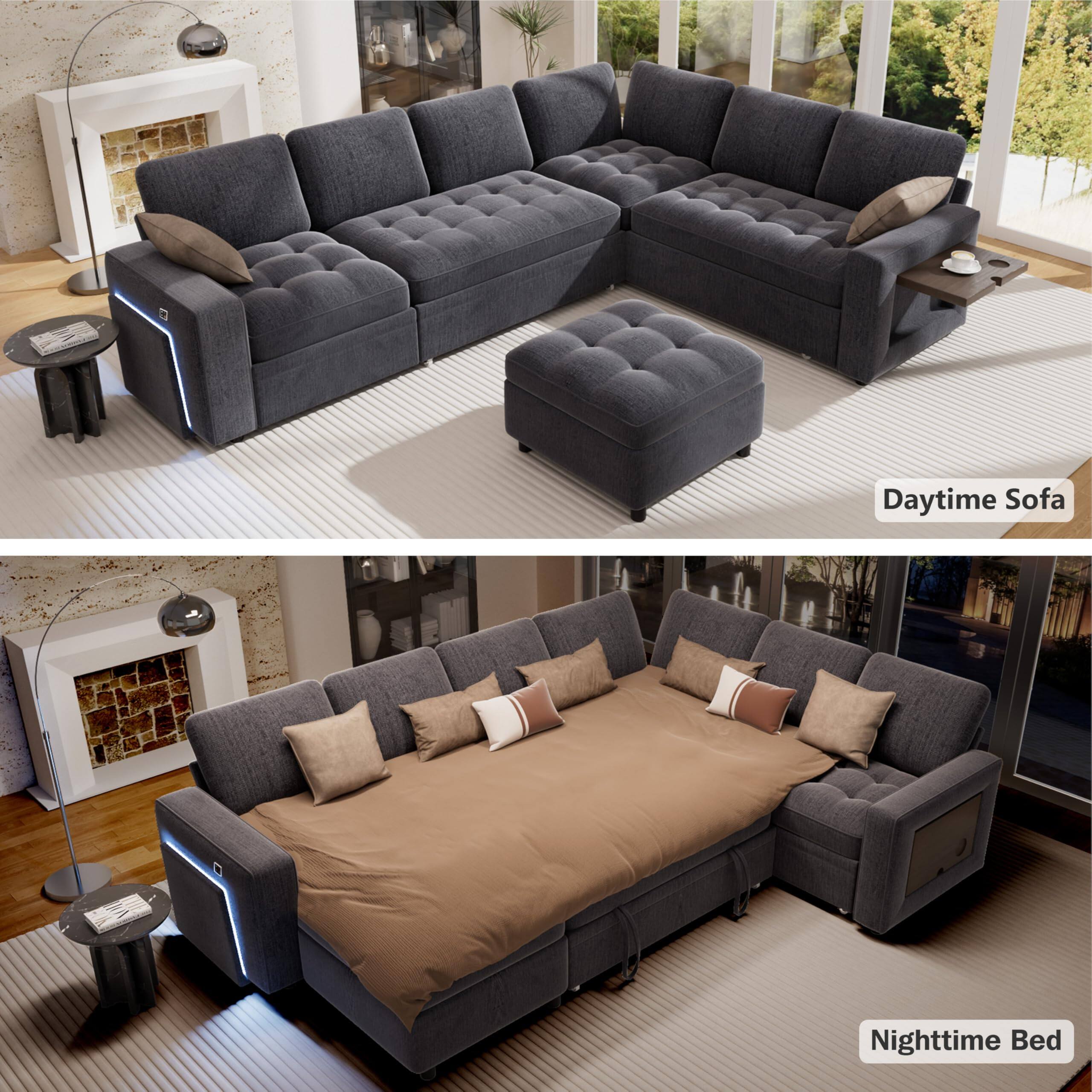 Daytime Sofa  
Nighttime Bed