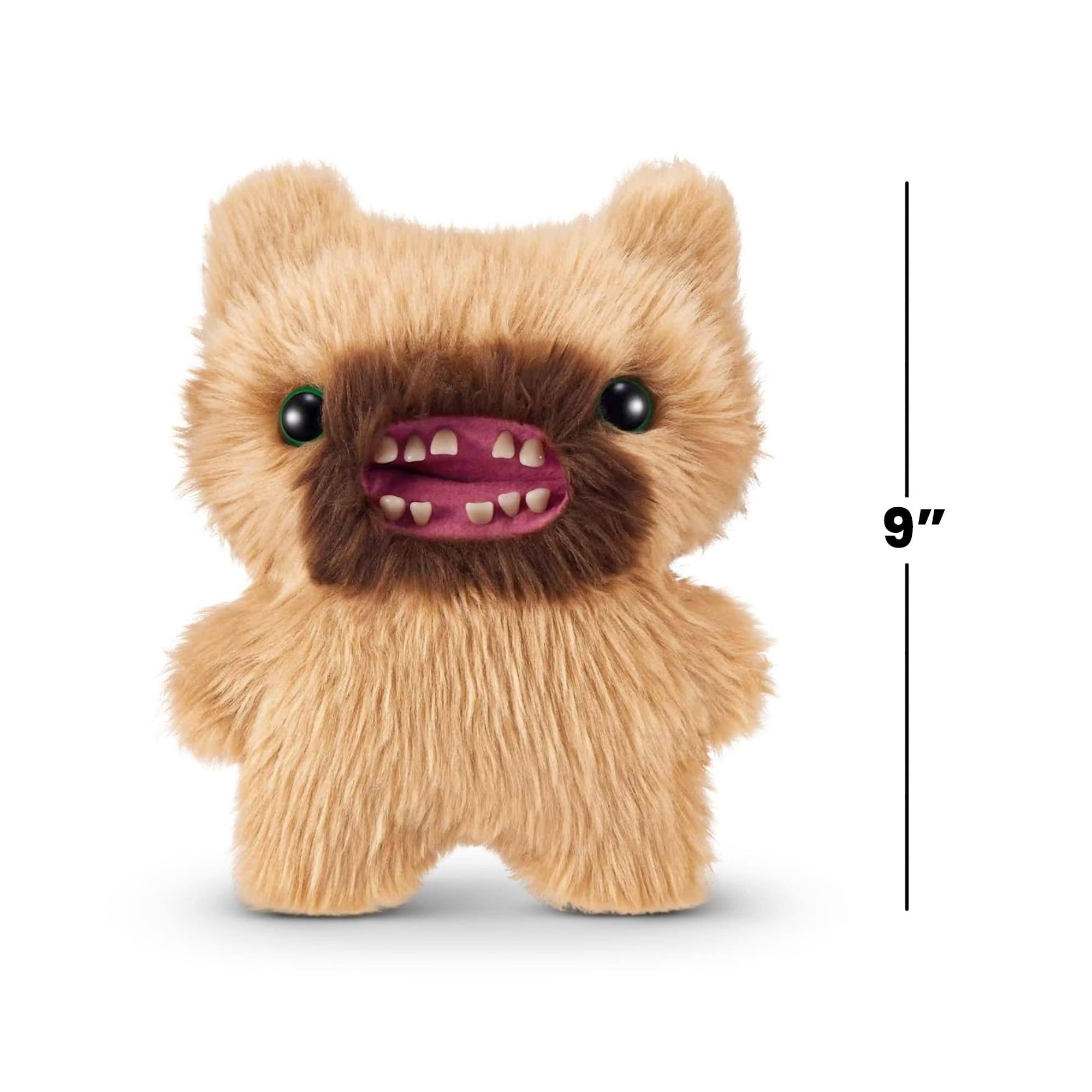Alt View 5. ZURU - Fuggler Hairy Fuggs 9 Inch Plush | Screech - Brown.
