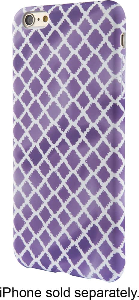 Front. Dynex™ - Back Cover for Apple iPhone 6 Plus and 6s Plus - Purple.