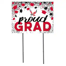 Jardine - Eastern Washington Eagles 18'' x 24'' Grad Yard Sign - White