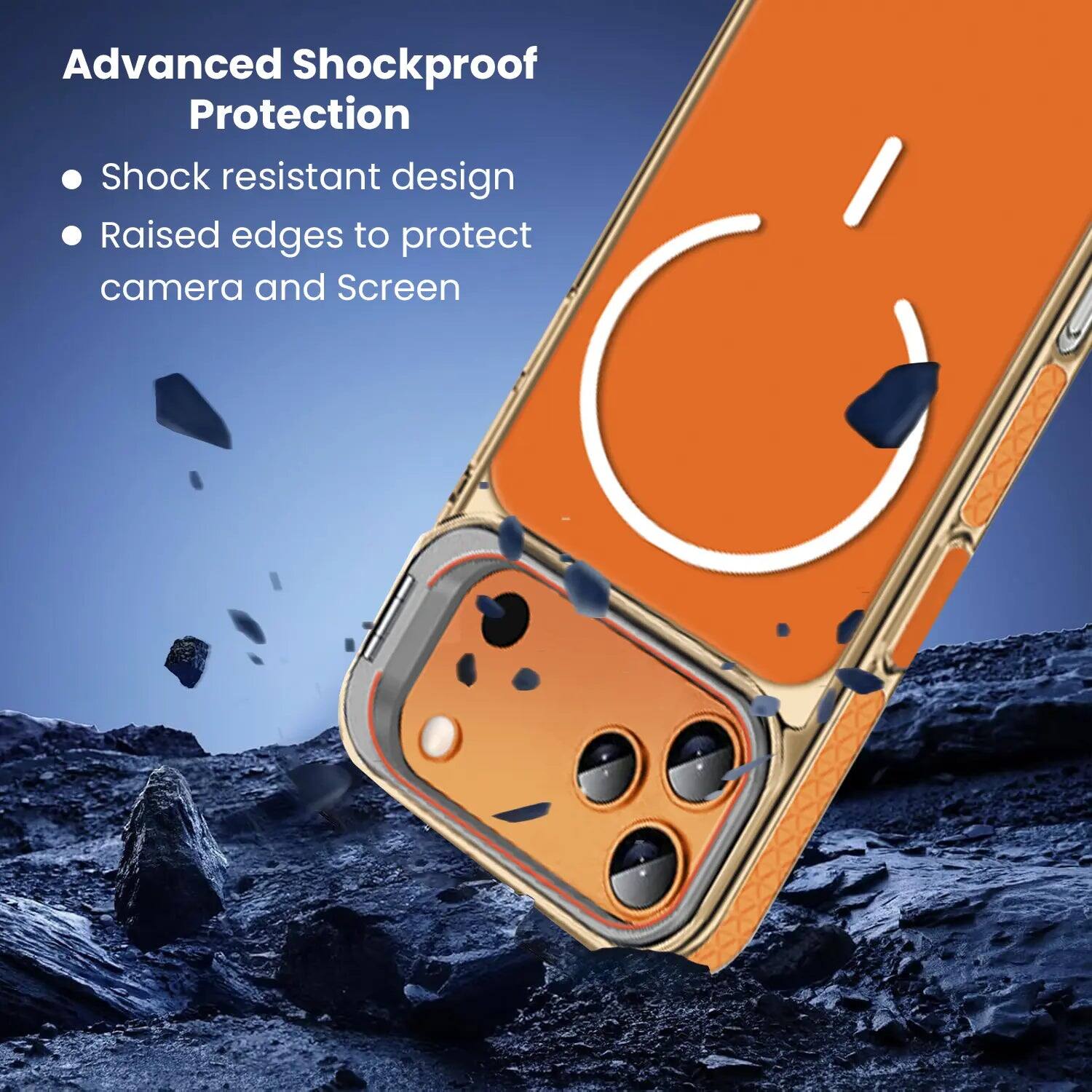 Advanced Shockproof Protection  
- Shock resistant design  
- Raised edges to protect camera and screen