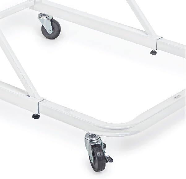 Alt View 10. AdirOffice - Steel Portable Hanging File Cart Mobile Blueprint Storage Rack - White.