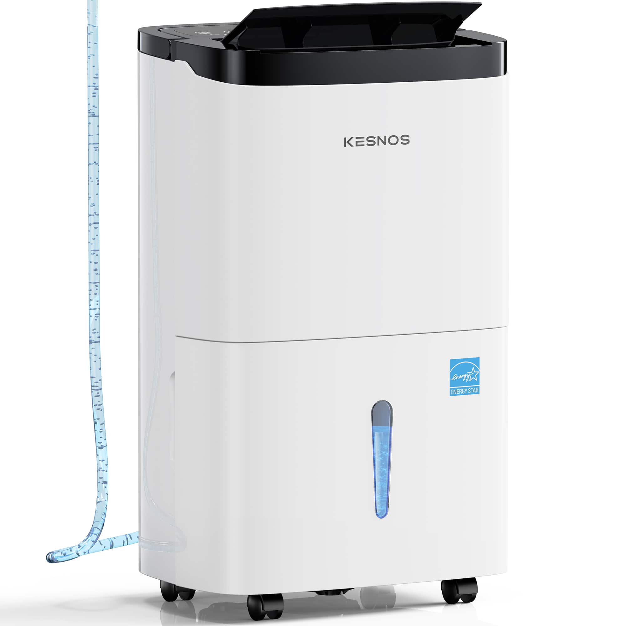 Kesnos - 150-Pint ENERGY STAR Dehumidifier with Built-In Pump and 1.85-Gallon Tank (For Rooms 7000 Square Feet Max)
