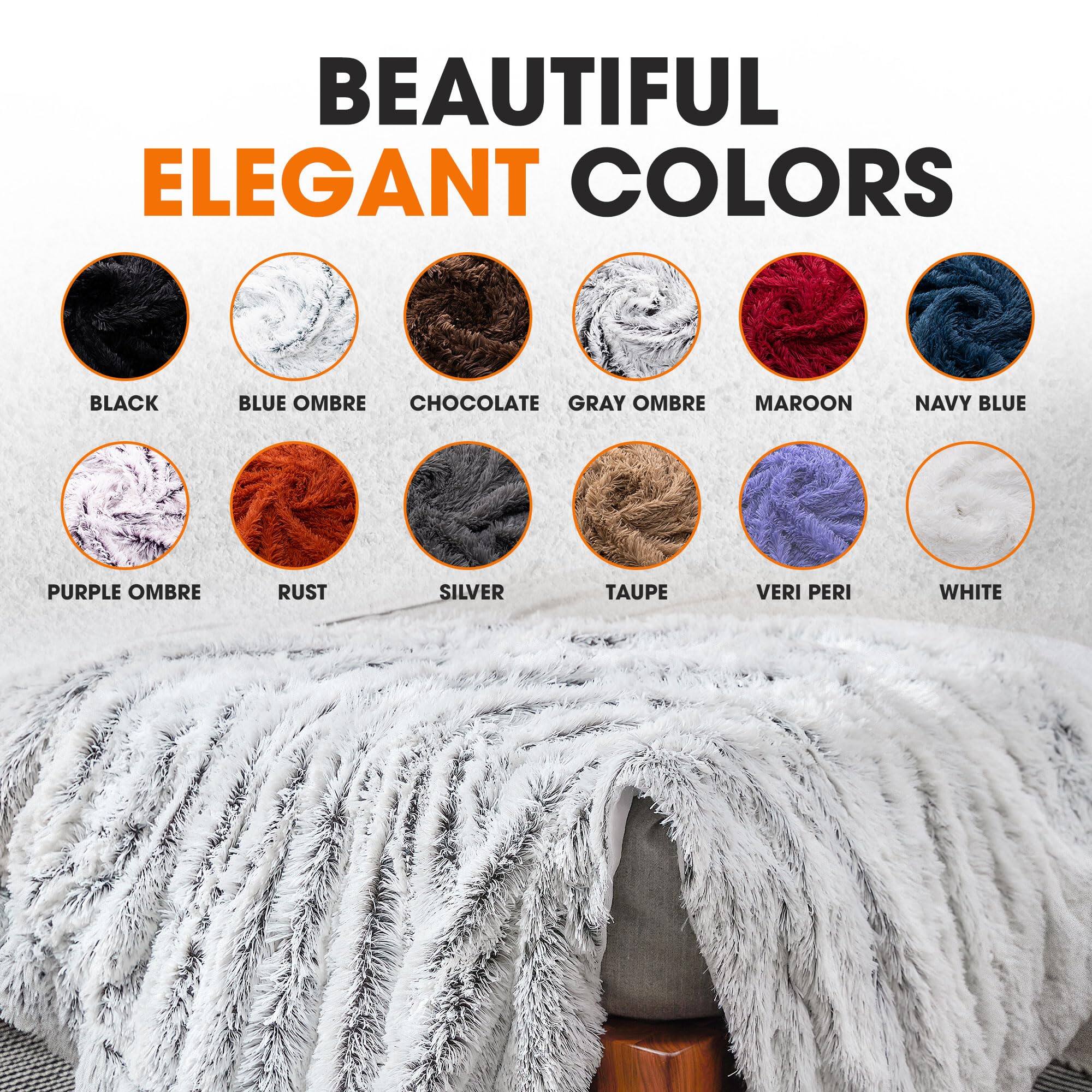 BEAUTIFUL ELEGANT COLORS

BLACK  
BLUE OMBRE  
CHOCOLATE  
GRAY OMBRE  
MAROON  
NAVY BLUE  
PURPLE OMBRE  
RUST  
SILVER  
TAUPE  
VERI PERI  
WHITE