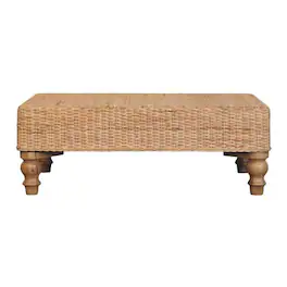 Artisan Furniture - Solid Wood Regency Woven Coffee Table - Brown