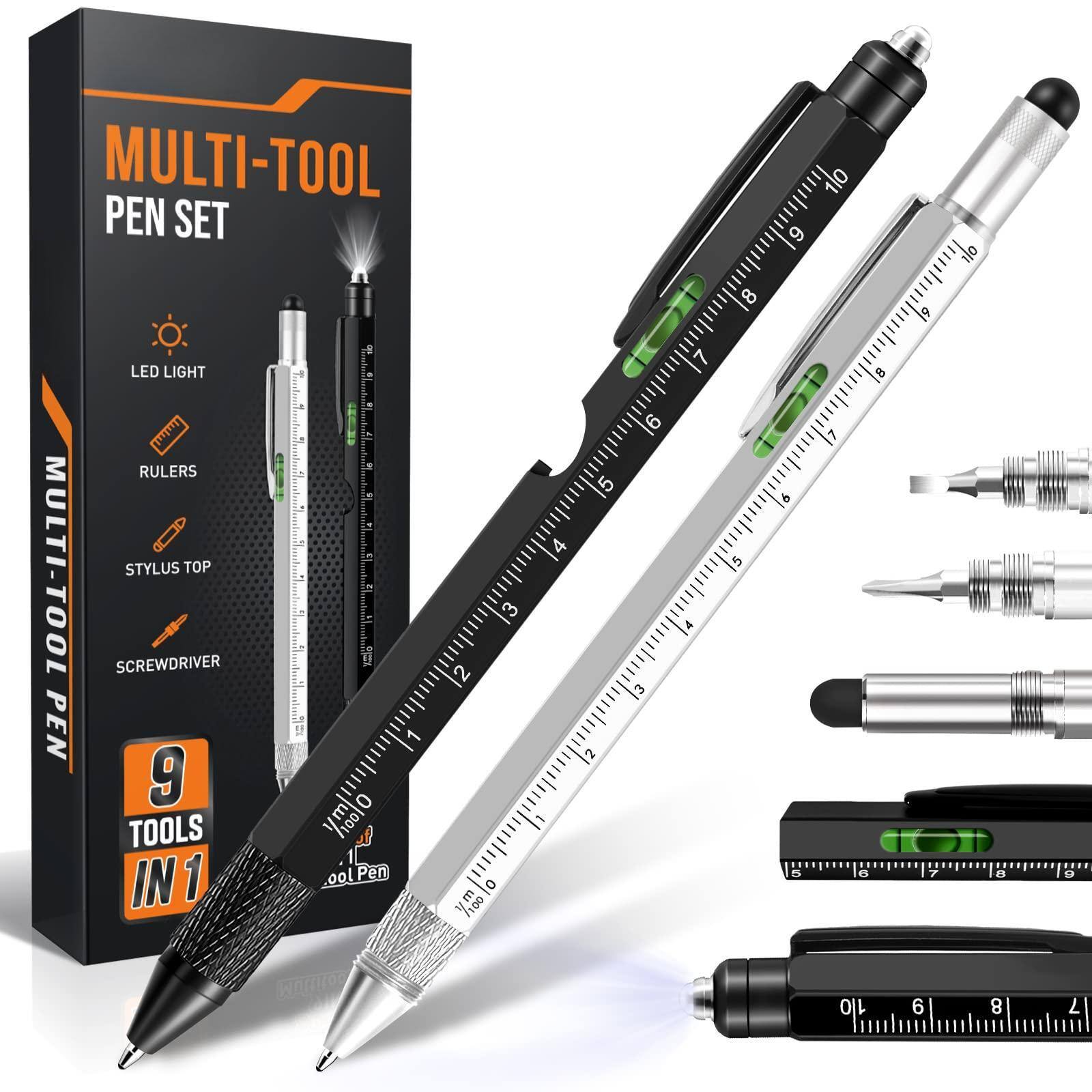 MULTI-TOOL PEN SET

- LED LIGHT
- RULERS
- STYLUS TOP
- SCREWDRIVER

9 TOOLS IN 1

MULTI-TOOL PEN

$17.00