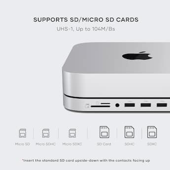 Satechi Stand & Hub For Mac Mini / Studio With NVMe SSD Enclosure Satechi Stand & Hub For Mac Mini / Studio With NVMe SSD Enclosure