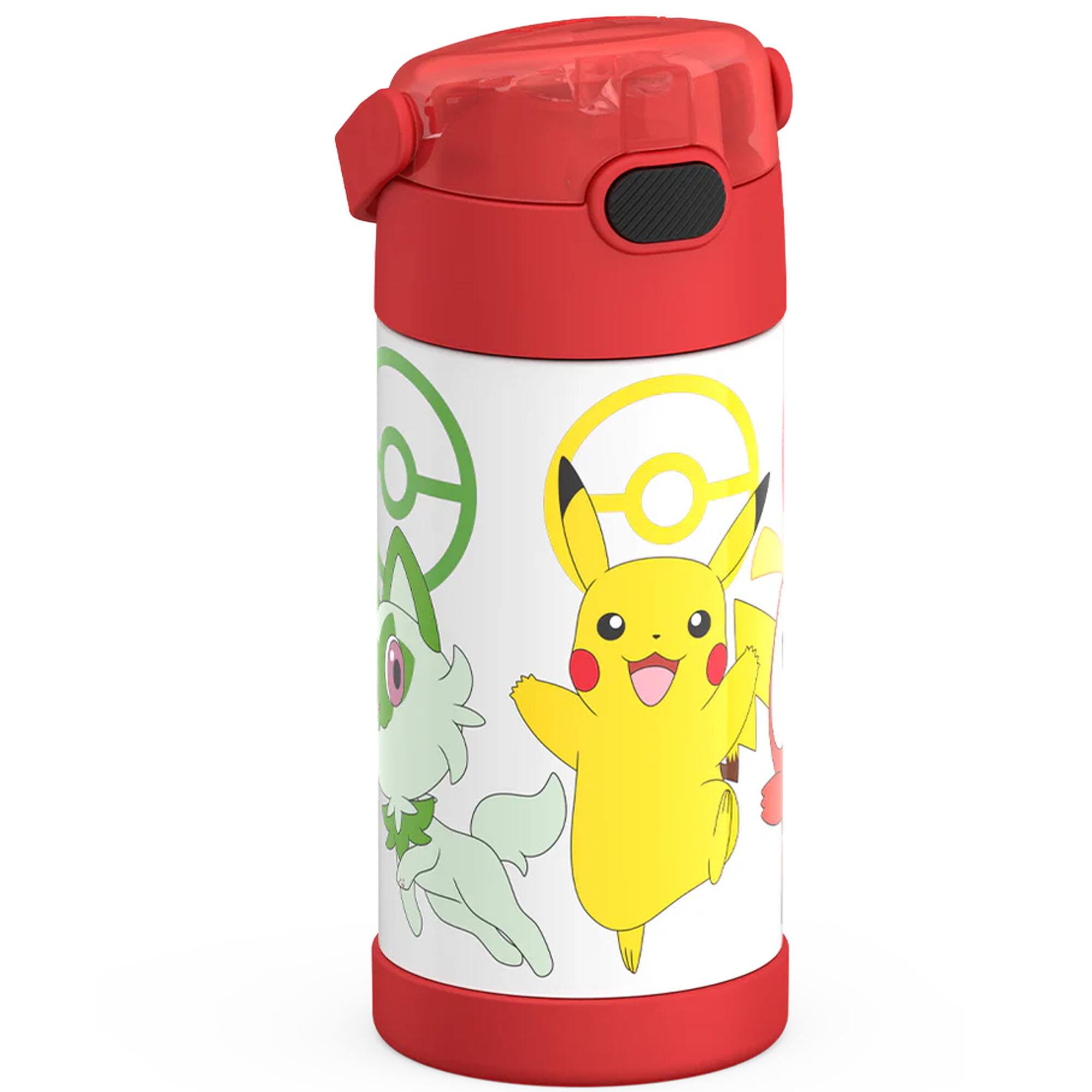 Alt View 5. Thermos - Thermos 12 oz. Kid's Funtainer Insulated Water Bottle - Pokemon - Pokemon.