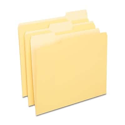 Staples - File Folders, 1/3-Cut Tab, Letter Size, 24/Pack (ST13844-CC) - Yellow price history on PriceWatchPro