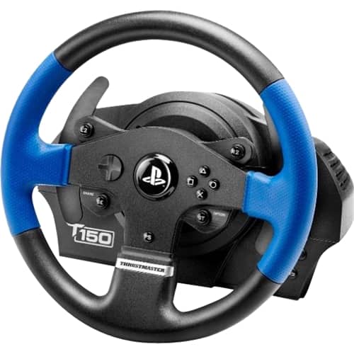 Alt View 11. Thrustmaster - T150 RS Racing Wheel for PlayStation 4 and PC; Works with PS5 games - Black.