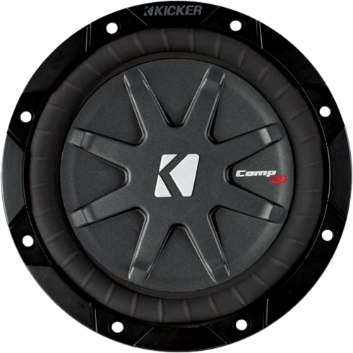 KICKER - CompRT 6.75" Dual-Voice-Coil 2-Ohms Subwoofer - Black