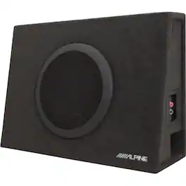 Alpine - 10" Single-Voice-Coil 2-Ohm Subwoofers with Enclosure - Gray