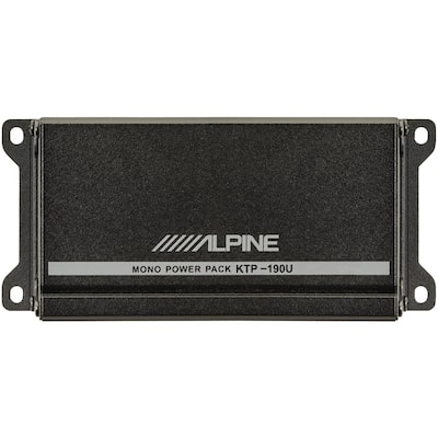 Alpine - Class D Digital Mono Amplifier with Low-Pass Crossover - Black