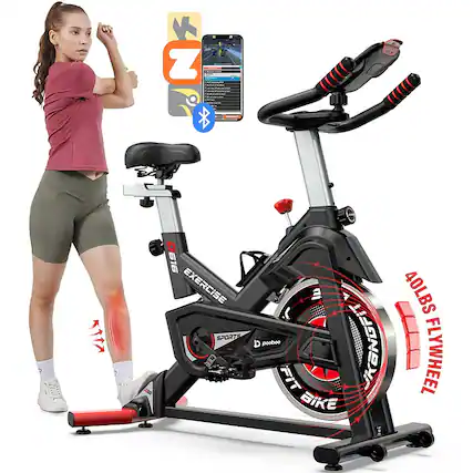 Z KTTA ALC aia EXERCISE SPORTS: 2 40LBS pooboo GNGFIT I FLYWHEEL FIT BIKE